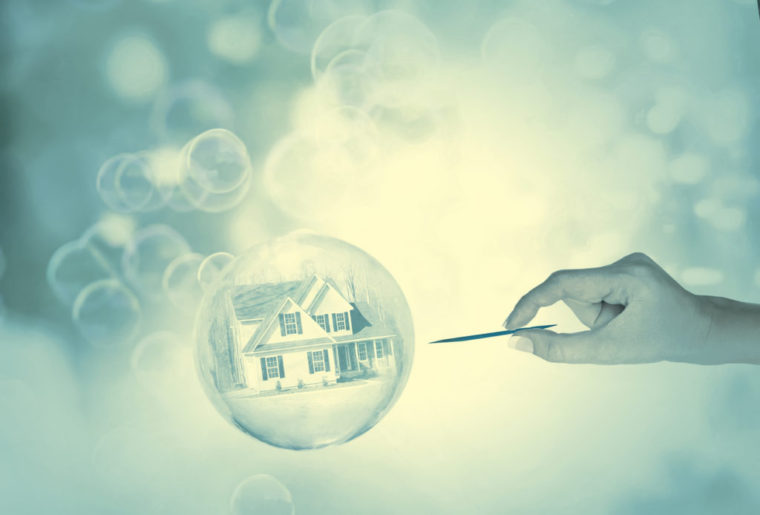 Housing market bubble burst